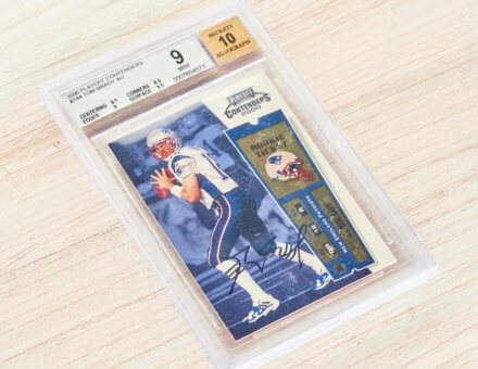 2000 Playoff Contenders Tom Brady Autographed Rookie Card