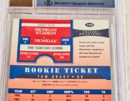 2000 Playoff Contenders Tom Brady Autographed Rookie Card