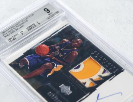 2003-04 Upper Deck Exquisite Collection Autographed Kobe Bryant Card