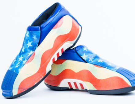 2002 LeBron High School Sneakers Gifted by Kobe