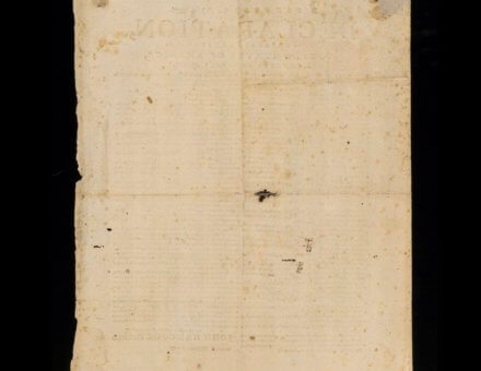 1776 Broadside of the Declaration of Independence