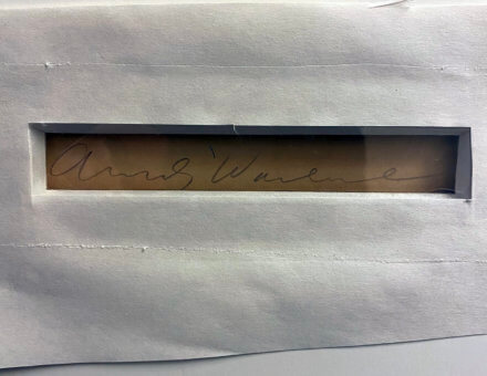 1967 ANDY WARHOL MARILYN MONROE SIGNED PRINT