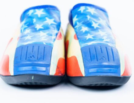 2002 LeBron High School Sneakers Gifted by Kobe