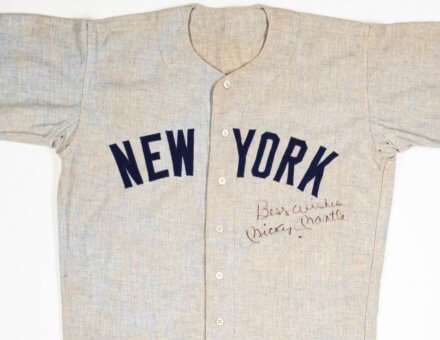 1960 Mickey Mantle Game-Worn Jersey (Signed)