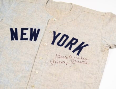 1960 Mickey Mantle Game-Worn Jersey (Signed)