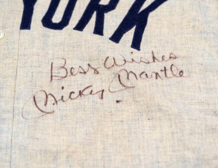 1960 Mickey Mantle Game-Worn Jersey (Signed)