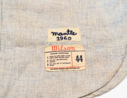 1960 Mickey Mantle Game-Worn Jersey (Signed)
