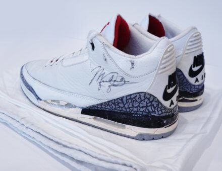 1988 Michael Jordan Nike Air Jordan III Sneakers (Signed)