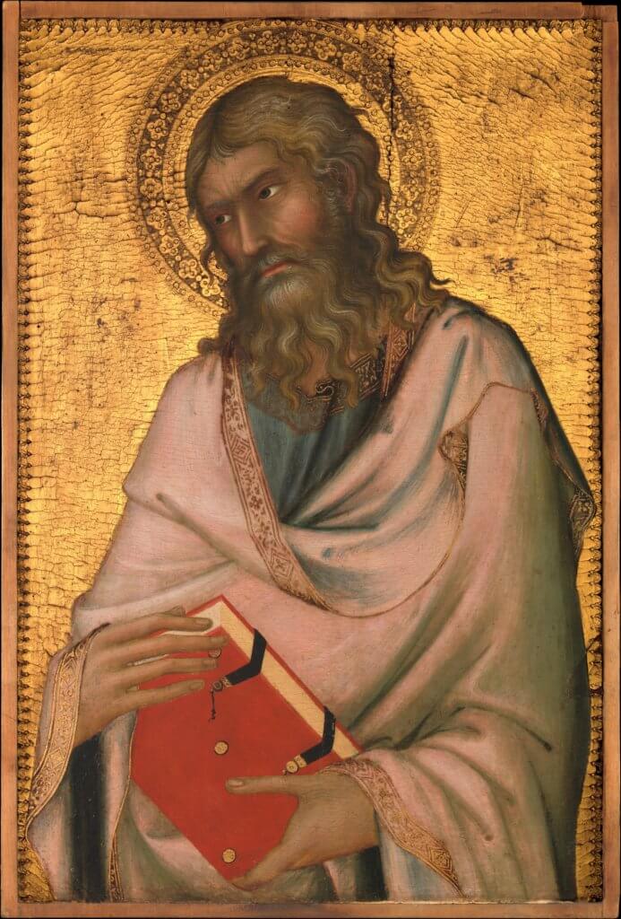 Simone Martini (Italian, Siena, active by 1315–died 1344 Avignon) Saint Andrew, ca. 1326 Tempera on wood, gold ground; The Metropolitan Museum of Art, New York