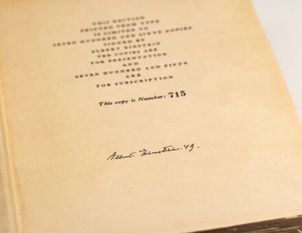 First Edition of Philosopher-Scientist by Einstein (Signed)