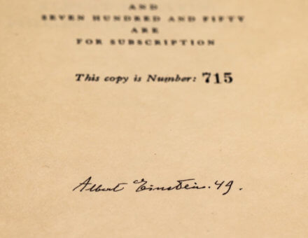 First Edition of Philosopher-Scientist by Einstein (Signed)