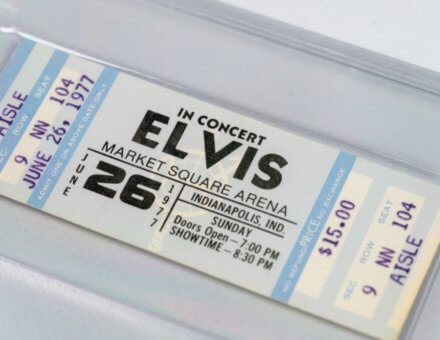 1977 Elvis Presley Last Live Performance Ticket
