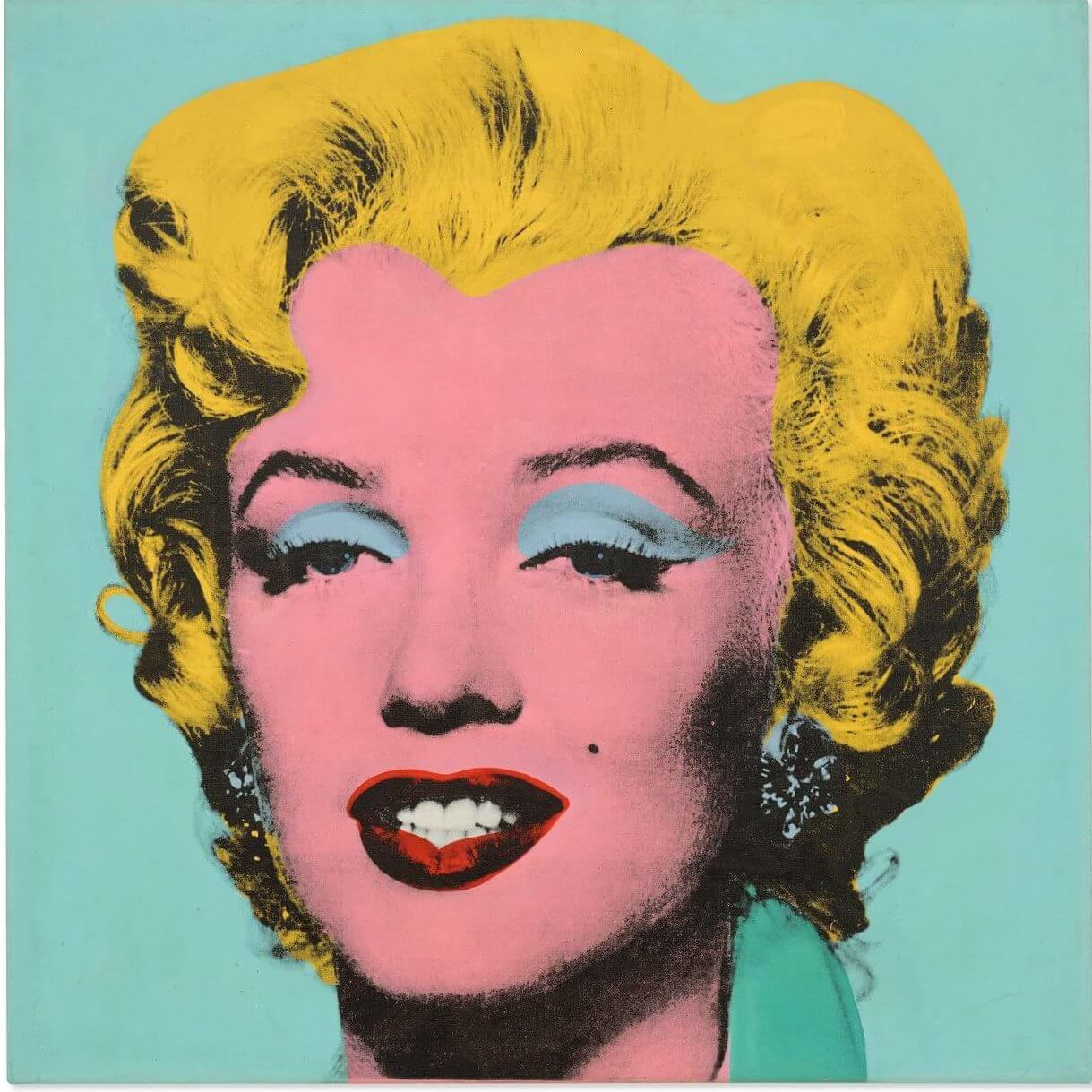 Shot Sage Blue Marilyn (1964) by Andy Warhol, print